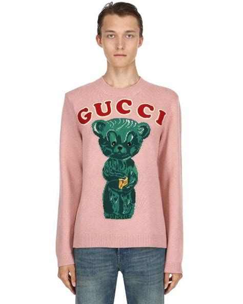 gucci jacquard sweater pink|pink gucci sweatshirt.